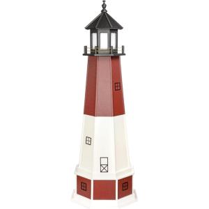 imageDutchCrafters Barnegat NJ Lighthouse Replica Garden Statues with Dusk to Dawn Solar Outdoor Lighting Solar Garden Decor for Outside Lighthouse Gifts  Amish Furniture Made in USA 2 with Base6 with Base
