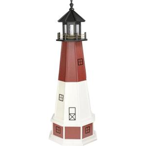 imageDutchCrafters Barnegat NJ Lighthouse Replica Garden Statues with Dusk to Dawn Solar Outdoor Lighting Solar Garden Decor for Outside Lighthouse Gifts  Amish Furniture Made in USA 2 with Base5 with Base