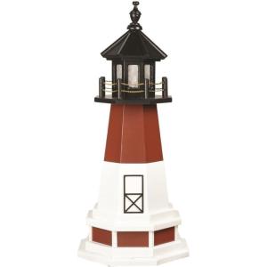imageDutchCrafters Barnegat NJ Lighthouse Replica Garden Statues with Dusk to Dawn Solar Outdoor Lighting Solar Garden Decor for Outside Lighthouse Gifts  Amish Furniture Made in USA 2 with Base3 with Base