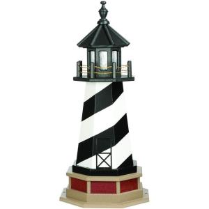 imageDutchCrafters Cape Hatteras NC Decorative Light Up Wooden Lighthouse Outdoor Yard Garden Statue  Amish Made in America 5 PatrioticReplica