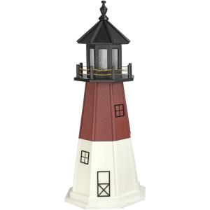 imageDutchCrafters Decorative Lighthouse  Poly Barnegat Style CherrywoodWhiteBlack 4