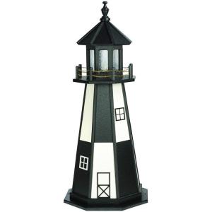 imageDutchCrafters Decorative Lighthouse  Poly Cape Henry Style BlackWhite 4