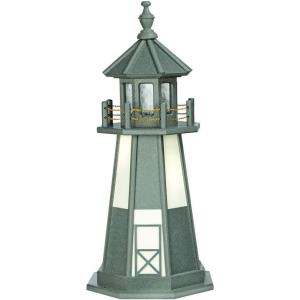 imageDutchCrafters Decorative Lighthouse  Poly Cape Henry Style Dark GreyWhite 3