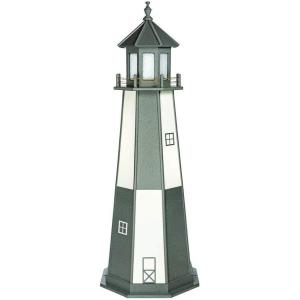 imageDutchCrafters Decorative Lighthouse  Poly Cape Henry Style Dark GreyWhite 6