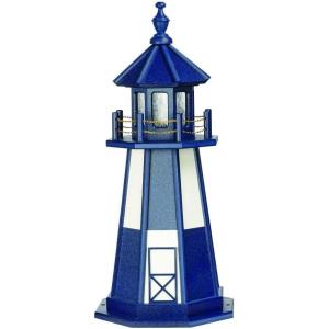 imageDutchCrafters Decorative Lighthouse  Poly Cape Henry Style Patriot BlueWhite 3