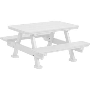 imageDutchCrafters Plastic Kids Picnic Table Heavy Duty Toddler Outdoor Table Childrens Picnic Tables for Outdoors for Playtime Meals Arts ampamp Crafts Camping and More  Amish Made in USA BlackWhite