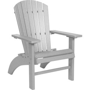 imageDutchCrafters Poly Fanback Chair for Patio Seating EZ Access Plastic Adirondack Chairs for Garden Backyard Porch Firepit Pool Deck Outdoor Furniture BlackGrey