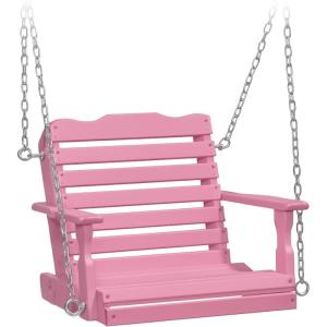 imageDutchCrafters Poly Kids Swing Seat Outdoor Swing for Kids Ages 26 Toddler Swings for Swingset Accessories Outdoor Playground Swings Recycled HDPE Plastic  Amish Made in USA CedarPink