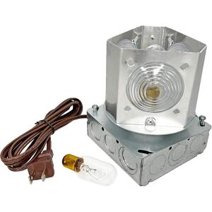 imageDutchCrafters Rotating Light Kit Revolving Lighthouse Beacon Light 36RPM 130v Wired Lighting Fits 3  12 Decorative Amish Lighthouse