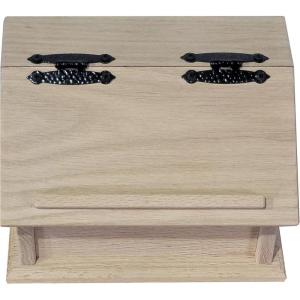 imageDutchCrafters Solid Wood Recipe Box Holds Size 4x6 Recipe Cards for Kitchen Storage and Organization  Amish Made in USA Oak Unfinished Single