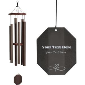 imageLambright Chimes Big Ben Extra Large 82quot Tall Terra Personalized Wind Chimes for Outside Custom Windchimes for Women Anniversary House Warming Memory Sympathy Loss Celebration50 Hummer