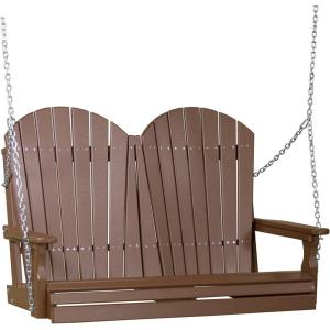 imageLuxCraft 4 Adirondack Swing  Available in 22 ColorsChestnut Brown