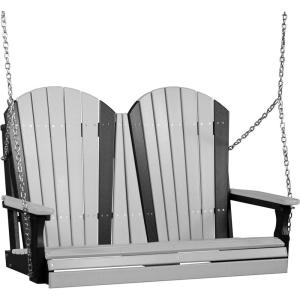 imageLuxCraft 4 Adirondack Swing  Available in 22 ColorsDove Gray and Black