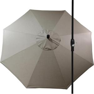 imageLuxCraft 9 Foot Patio Umbrella with Weather Resistant Fabric  Outdoor Umbrellas for Patio with Tilting Aluminum Frame Black or White Umbrella Frame for OutsideSpectrum DoveBlack Frame