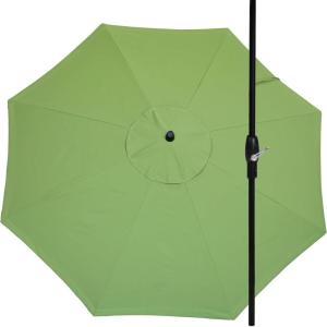 imageLuxCraft 9 Foot Patio Umbrella with Weather Resistant Fabric  Outdoor Umbrellas for Patio with Tilting Aluminum Frame Black or White Umbrella Frame for OutsideGingkoBlack Frame