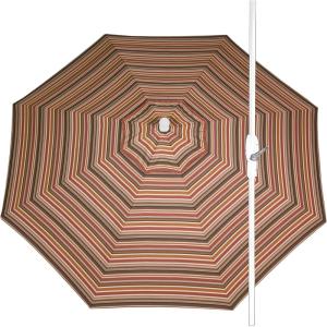 imageLuxCraft 9 Foot Patio Umbrella with Weather Resistant Fabric  Outdoor Umbrellas for Patio with Tilting Aluminum Frame Black or White Umbrella Frame for OutsideBrannon RedwoodWhite Frame