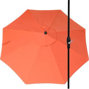 imageLuxCraft 9 Foot Patio Umbrella with Weather Resistant Fabric  Outdoor Umbrellas for Patio with Tilting Aluminum Frame Black or White Umbrella Frame for OutsideMelonBlack Frame