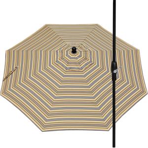 imageLuxCraft 9 Foot Patio Umbrella with Weather Resistant Fabric  Outdoor Umbrellas for Patio with Tilting Aluminum Frame Black or White Umbrella Frame for OutsideFoster MetallicBlack Frame