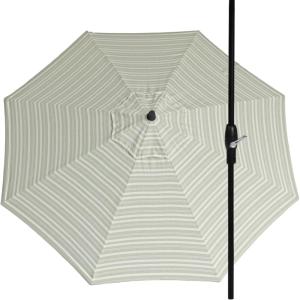 imageLuxCraft 9 Foot Patio Umbrella with Weather Resistant Fabric  Outdoor Umbrellas for Patio with Tilting Aluminum Frame Black or White Umbrella Frame for OutsideTranquil SageBlack Frame