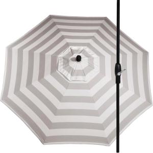 imageLuxCraft 9 Foot Patio Umbrella with Weather Resistant Fabric  Outdoor Umbrellas for Patio with Tilting Aluminum Frame Black or White Umbrella Frame for OutsideSolana SeagullBlack Frame