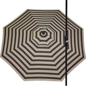 imageLuxCraft 9 Foot Patio Umbrella with Weather Resistant Fabric  Outdoor Umbrellas for Patio with Tilting Aluminum Frame Black or White Umbrella Frame for OutsideBerenson TuxedoBlack Frame