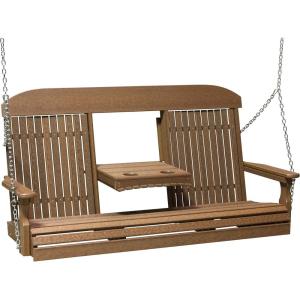 imageLuxCraft Classic Swing with Fold Down Console  5 GreenAntique Mahogany