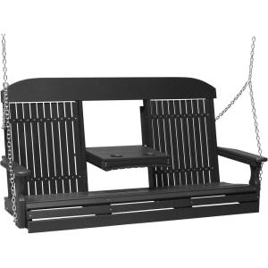 imageLuxCraft Classic Swing with Fold Down Console  5 GreenBlack