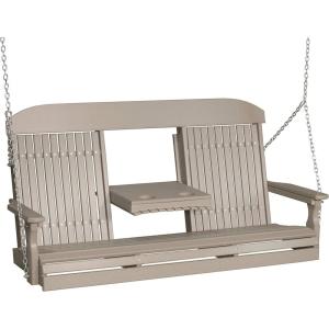 imageLuxCraft Classic Swing with Fold Down Console  5 GreenWeatherwood