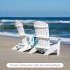 imageDutchCrafters Adirondack Folding Chair with Arms Handcrafted from Recycled Plastic Poly Lumber Portable and Easy Storage for Outdoor Patio Garden Camping Outdoor Furniture Weatherwood ampamp BlackWeatherwood