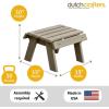 imageDutchCrafters Poly Outdoor Footstool  Amish Made Outdoor Furniture EarthFriendly Recycled Plastic Patio ampamp Balcony Furniture Smooth ampamp Durable Stainless Steel Hardware Easy Assembly WeatherwoodBlack