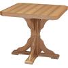imageLuxCraft 41Inch Poly Square Outdoor Dining Table Outdoor Patio Table with Umbrella Hole Plug ampamp Stabilizer Dining Counter or Bar Height Patio Tables Cedar ampamp Black Counter HeightAntique Mahogany