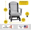 imageLuxCraft Adirondack Poly Swivel Dining Chair  Ships Fully Assembled Antique MahoganyPremiumWhite