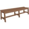 imageLuxCraft Caf Poly Outdoor Dining Bench Antique Mahogany 41quotAntique Mahogany