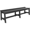 imageLuxCraft Caf Poly Outdoor Dining Bench Antique Mahogany 41quotBlack