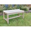 imageLuxCraft Caf Poly Outdoor Dining Bench Antique Mahogany 41quotCedar  Black