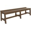 imageLuxCraft Caf Poly Outdoor Dining Bench Antique Mahogany 41quotChestnut Brown