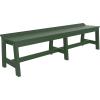 imageLuxCraft Caf Poly Outdoor Dining Bench Antique Mahogany 41quotGreen