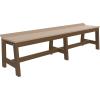 imageLuxCraft Caf Poly Outdoor Dining Bench Antique Mahogany 41quotWeatherwood  Chesnut Brown