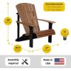 imageLuxCraft Deluxe Adirondack Chair  Available in 32 Color OptionsCherrywood  Black
