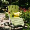 imageLuxCraft Deluxe Adirondack Footrest  Poly  Cherry ampamp BlackLime Green  Black