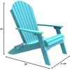 imageLuxCraft Folding Adirondack Chair  Available in 32 ColorsAruba Blue
