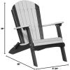 imageLuxCraft Folding Adirondack Chair  Available in 32 ColorsDove Gray  Black