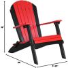 imageLuxCraft Folding Adirondack Chair  Available in 32 ColorsRed  Black