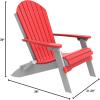 imageLuxCraft Folding Adirondack Chair  Available in 32 ColorsRed  White
