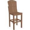 imageLuxCraft Poly Adirondack Dining Side Chair Counter Height Dove Gray ampamp SlateAntique Mahogany
