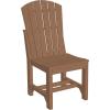 imageLuxCraft Poly Adirondack Dining Side Chair Counter Height Dove Gray ampamp SlateAntique Mahogany