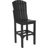 imageLuxCraft Poly Adirondack Dining Side Chair Counter Height Dove Gray ampamp SlateBlack