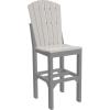 imageLuxCraft Poly Adirondack Dining Side Chair Counter Height Dove Gray ampamp SlateDove Gray  Slate