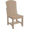 imageLuxCraft Poly Adirondack Dining Side Chair Counter Height Dove Gray ampamp SlateWeatherwood