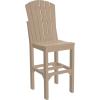 imageLuxCraft Poly Adirondack Dining Side Chair Counter Height Dove Gray ampamp SlateWeatherwood
